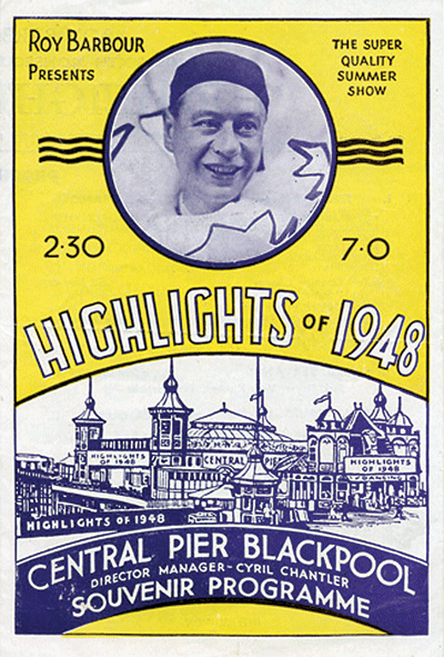 1948 souvenir programme Blackpool. crédit: British Seaside Piers/English Heritage