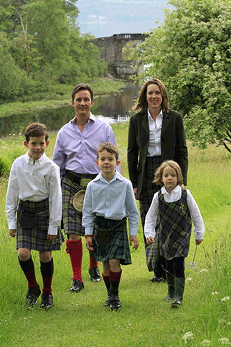 Argyll family, Inveraray Castle, Scotland. Photo courtesy of Inveraray Castle