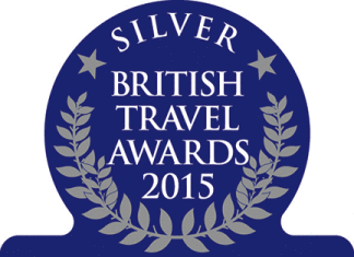 British Travel Awards silver award 2015