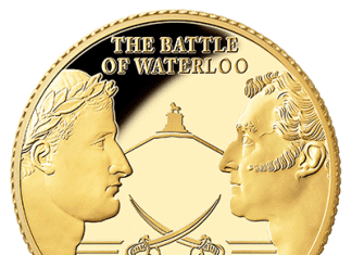 Battle of-Waterloo commemorative coin