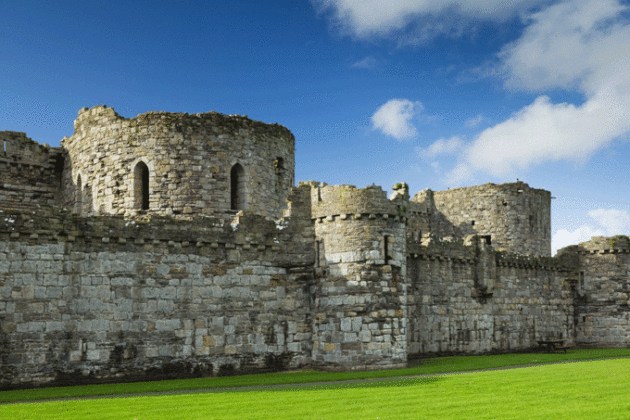 Beaumaris Castle, Anglesey. Castles in Wales