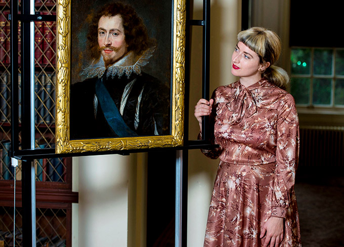 Pippa Stephenson, curator of European Art at Glasgow Museums, with the lost Rubens’ painting ‘George Villiers, First Duke of Buckingham’