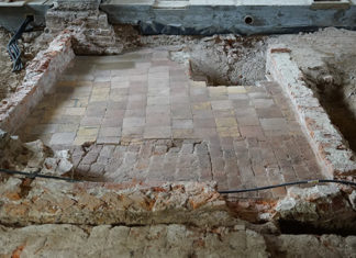 Remains of Greenwich Palace found during renovations of the Painted Hall