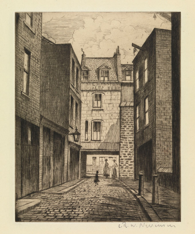 CRW-Nevinson,-Manette-Street,-1926_7,-etching,-17.8-x-14-cm.--Courtesy-of-Osborne-Samuel