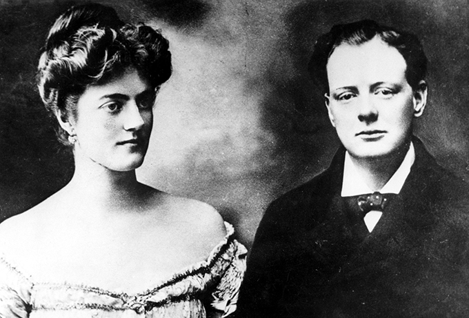 Churchill and Clementine one week before their wedding in 1908. credit: Everett Collection Historical/Alamy