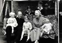 Churchill and Clementine at Chartwell with some of their grandchildren. Credit: Popperfoto/Getty