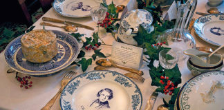 Christmas Charles Dickens plates