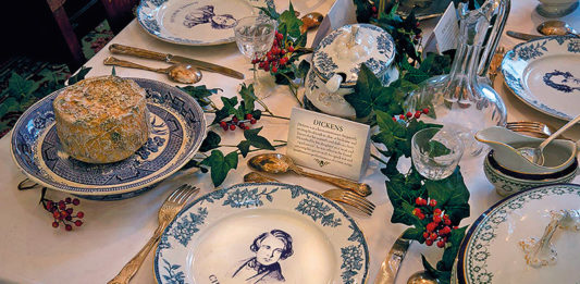 Christmas Charles Dickens plates