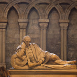 A status of Jacabo Britton in the nave of Durham Cathedral