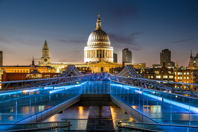 Millennium bridge with St Paul's Cathedral. Credit: Getty Images