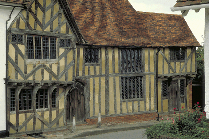 Lavenham timbered building, Suffolk, England