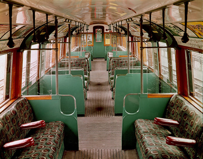 London Underground - A 1938 carriage. Credit: TFL from the London Transport Museum Collection