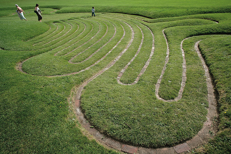 The turf maze at Saffron Walden