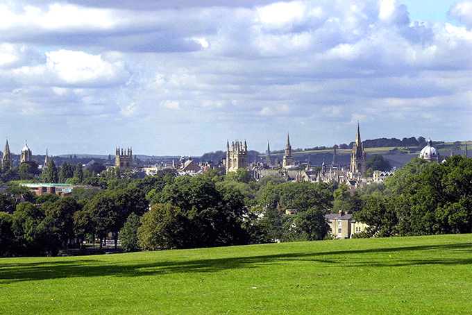 Oxford, views, colleges, spires