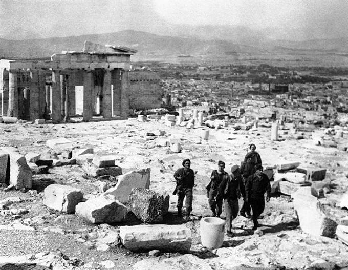 WWII Greece Athens Liberated