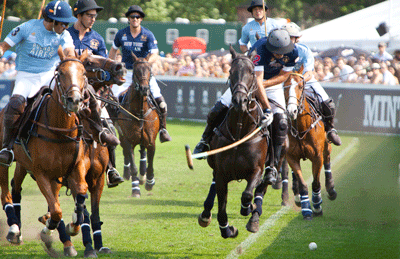 Princes William and Harry are both keen polo payers, seen here at Cirencester Polo Club in Gloucestershire