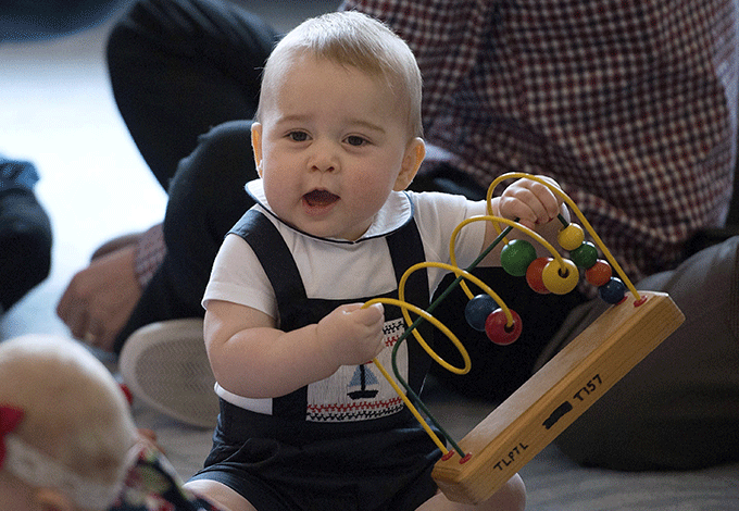 Prince-George-first-year. Credit: PA Pics
