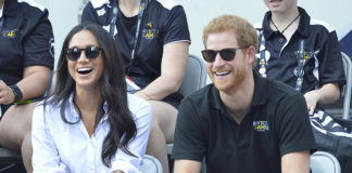 Prince Harry and Meghan Markle at Invictus Games 2017 in Toronto. Credit: Euan Cherry/WENN.com/Alamy