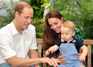 Prince George and the Duke and Duchess of Cambridge