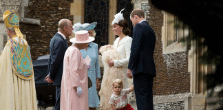 Princess Charlotte christening. Credit: Matt Dunham/PA Wire