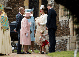 Princess Charlotte christening. Credit: Matt Dunham/PA Wire