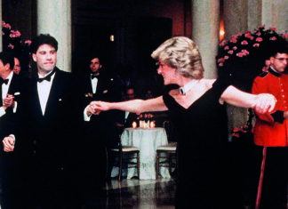 Princess Diana and John Travolta dance at the White House. Credit: Anwar