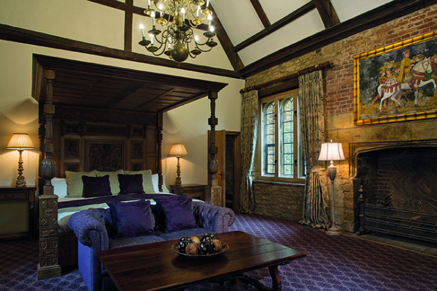 Queen Elizabeth Suite, Fawsley Hall & Hotel Spa, Northamptonshire. Royal bedrooms you can stay in