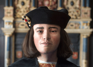 King Richard III reconstructed head. Credit Leicester City Council