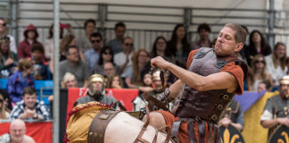 Roman gladiator show