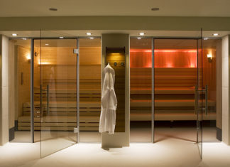K West Hotel & Spa sauna and sanarium, Shepherds Bush, London