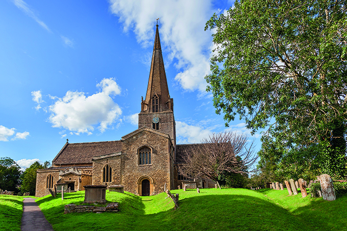 St Mary's Church, Bampton, was the setting for many key Downton Abbey scenes. credit: Martyn Ferry 2015/Getty Images