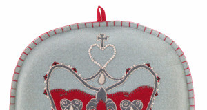 Jan Constantine hand-embroided tea cosy