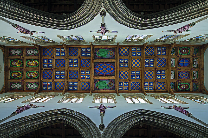 The ceiling of St Peter’s Chapel, Auckland Castle. Photograph Graeme Peacock. Courtesy of The Auckland Project