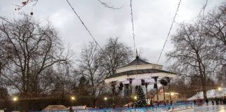 Ice rink at Winter Wonderland in Hyde Park, London. Credit: Visit Britain