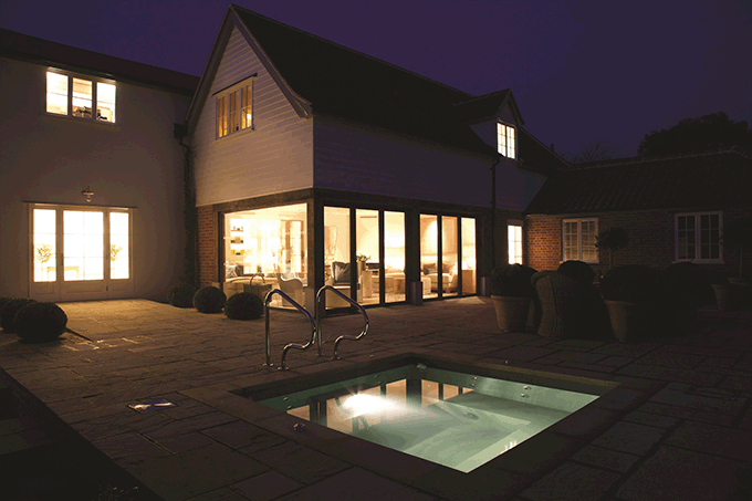 The plunge pool at the Weavers’s house Spa, the Swan, Lavenham. Credit: nicksmithphotography.com