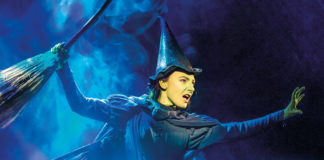 Willemijn Verkaik as Elphaba, the Wicked Witch of the West. Credit: Matt Crockett
