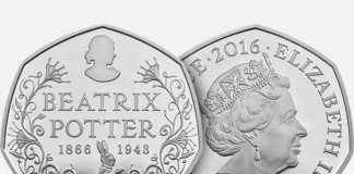 Beatrix Potter, coin, royal mint