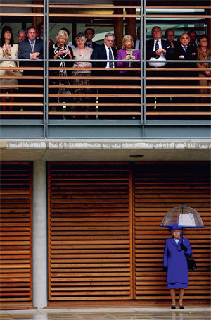 The Queen at the opening of the Lawn Tennis Association's new headquarters, March 2007