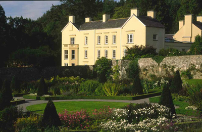 Aberglasney House in its beautiful garden setting 