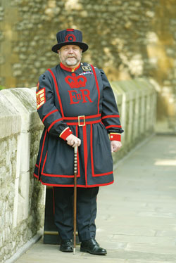 YEOMAN WARDER BEEFEATER Comb Crown Jewels Tower of London Hair 