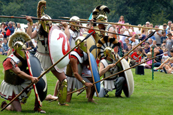 Roman soldiers at re-enactment