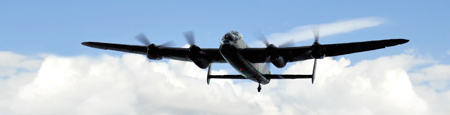 Lancaster bomber at the re-enactment