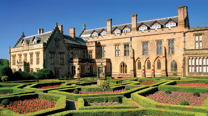 The Spanish Gardens at Newstead Abbey