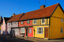 Colourful cottages of Saffron Walden