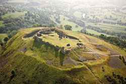 The ruins of Dinas Bran, near Llangollen