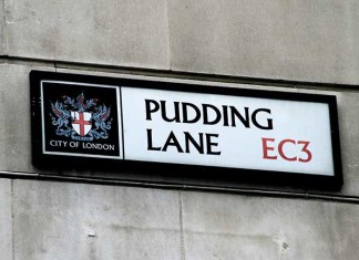 Great fire london, pudding lane